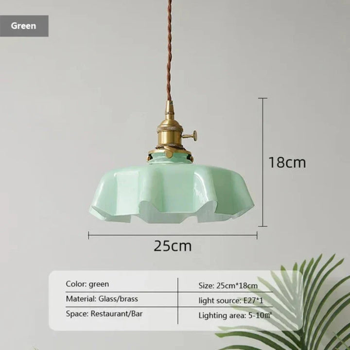 French Brass Pendant Lamp - BrassChic