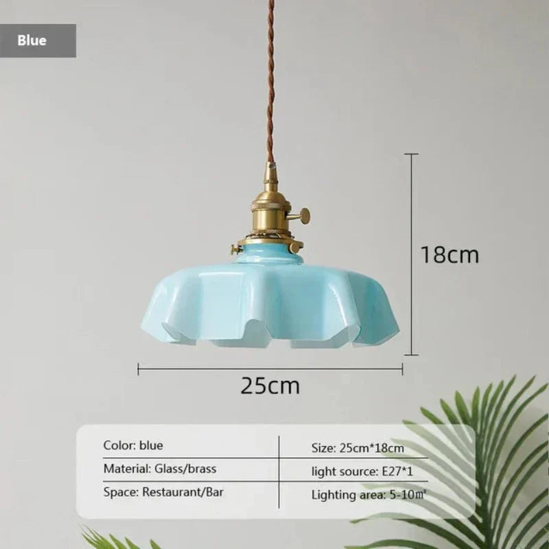 French Brass Pendant Lamp - BrassChic