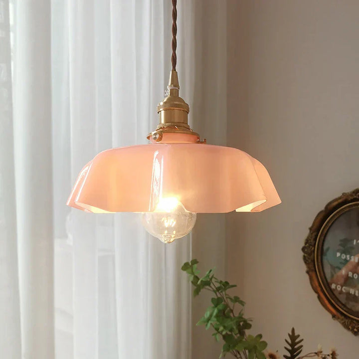 French Brass Pendant Lamp - BrassChic