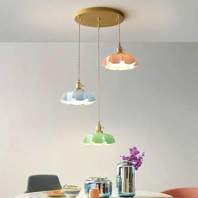 French Brass Pendant Lamp - BrassChic