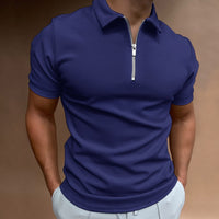 Modern slim fit polo with zipper (Buy 1, Get 1 Free) - VestoZip Men's Polo