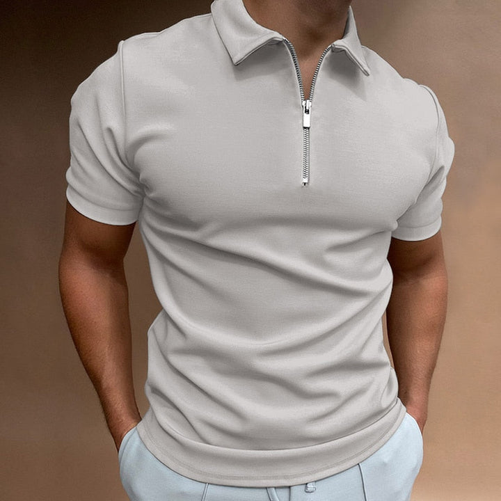 Modern slim fit polo with zipper (Buy 1, Get 1 Free) - VestoZip Men's Polo