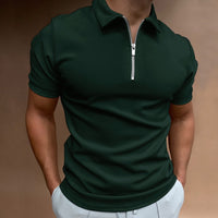 Modern slim fit polo with zipper (Buy 1, Get 1 Free) - VestoZip Men's Polo
