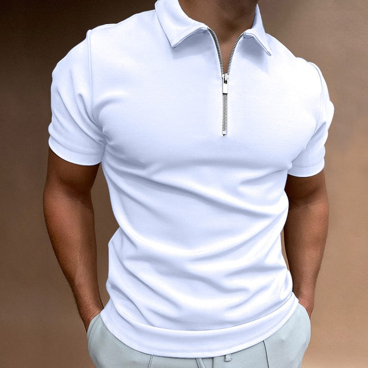 Modern slim fit polo with zipper (Buy 1, Get 1 Free) - VestoZip Men's Polo