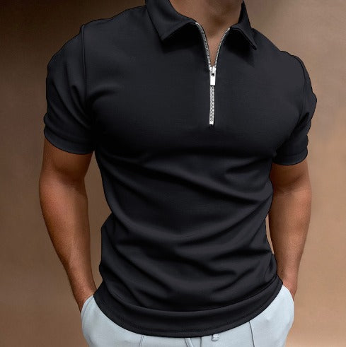 Modern slim fit polo with zipper (Buy 1, Get 1 Free) - VestoZip Men's Polo