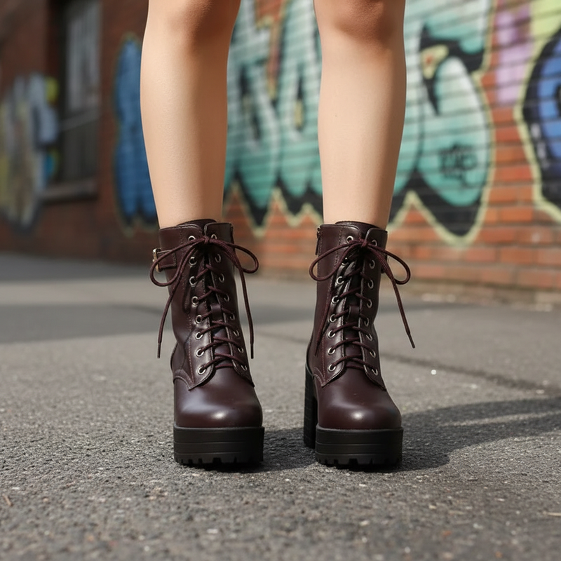 Robuste Stiefel Mit Schnürung - Daisy