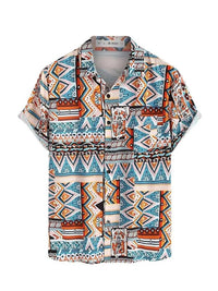 Sommer Women's Shirt with Ethnic Print and Chest Pocket – Nova
