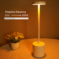 Drahtlose Metall-LED-Tischlampe - LumiMetal