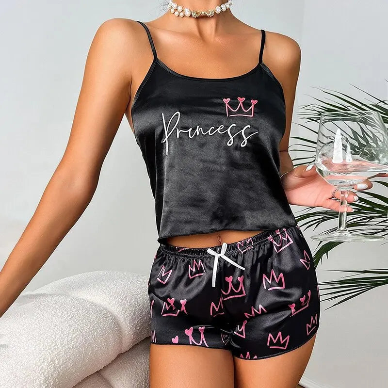 Stylish Satin Pajama Set for Women – Alina