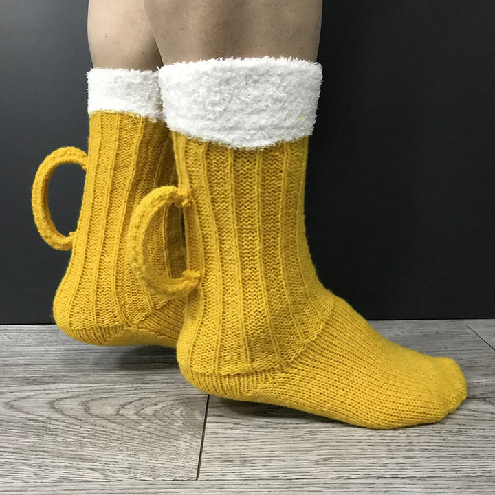 Unisex sokker i ølkrus-design – SchaumSocken Oktoberfest 2025