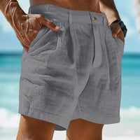 Luftige sommershorts i lin for menn – Jonas
