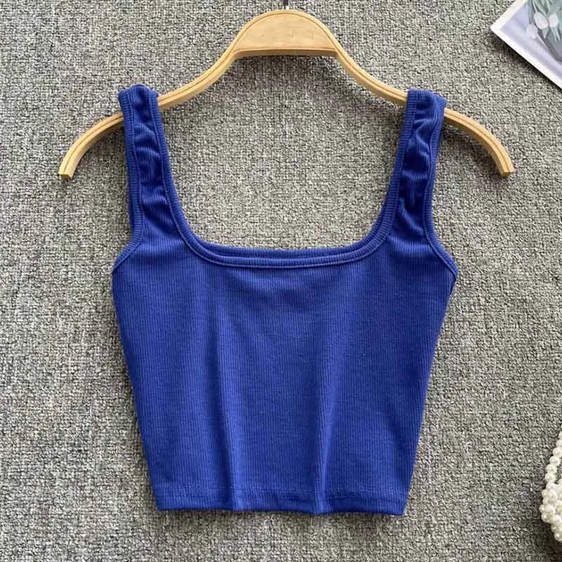 Seamless Crop Top in Solid Color – Zayra