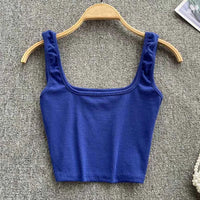 Seamless Crop Top in Solid Color – Zayra