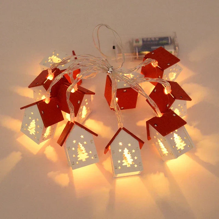 Træ-julehuse med LED-belysning – GlowHouse
