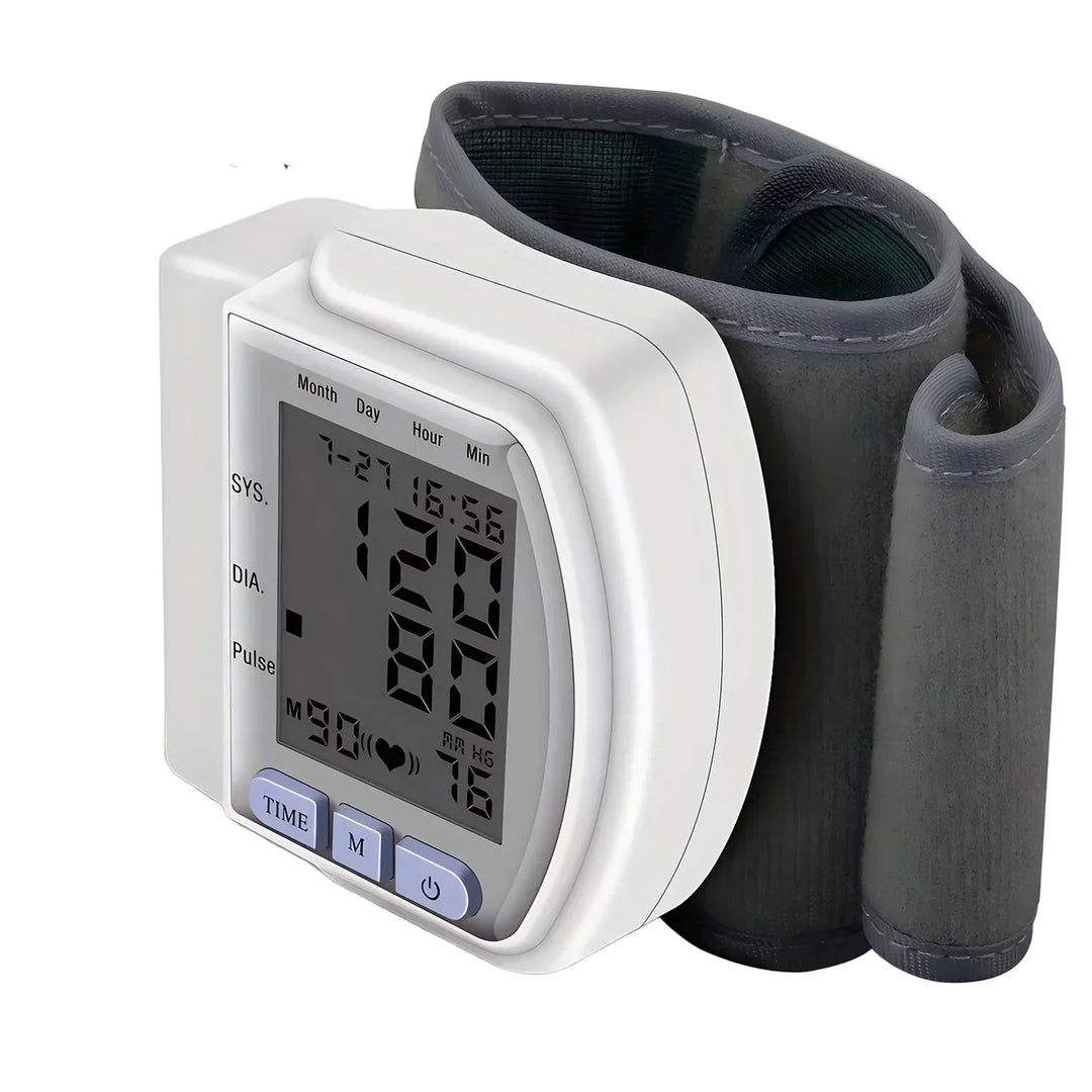 Monitor digital de presión arterial de muñeca con pantalla LCD – PulseTrack