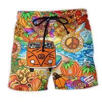 Men's Swim Shorts with Graffiti Print – NovaBay