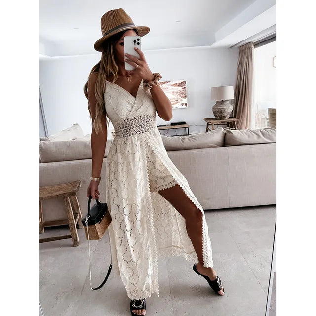 Casual Linen Jumpsuit with Loose Fit – Noralie