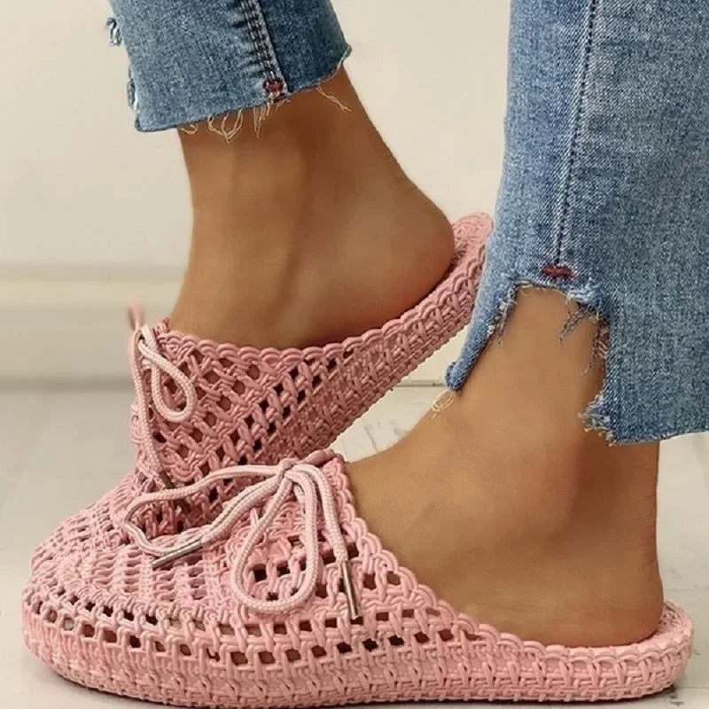 Atmungsaktive Damen Outdoor-Loafer mit Offener Zehenpartie – Linaya