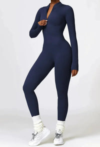 Luxurious full-body romper with long sleeves - Lisa