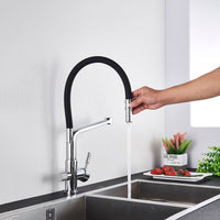 Grifo de cocina con doble salida y filtración de agua – PureFlow Duo