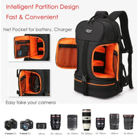 Professional Waterproof DSLR Camera Backpack with Tripod Strap and Rain Cover – Darius
