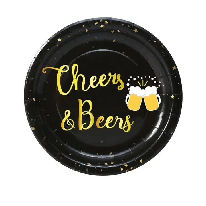 Disposable Party Tableware Set "Cheers & Beers" (for 16 Guests) – CheersSet Oktoberfest 2025