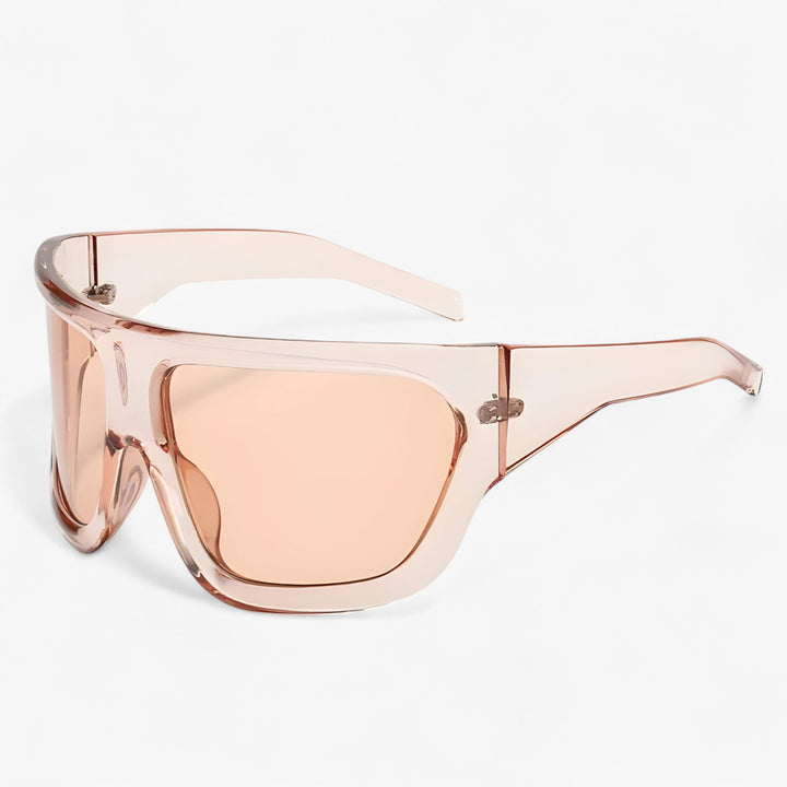 Oversized steampunk-sportsolbriller med wraparound-design – Ignix