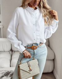 Trendy Striped Women's Blouse – Elise