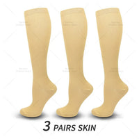 3 Pairs of Knee-High Compression Socks - FitSupport