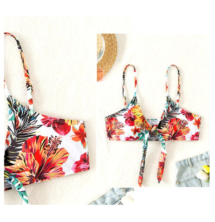 Bikinisæt med høj talje og cover-up – Amira
