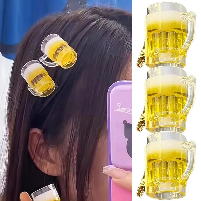 Set de horquillas para el cabello con diseño de jarra de cerveza (set de 6) – SchaumSpangen Oktoberfest 2025
