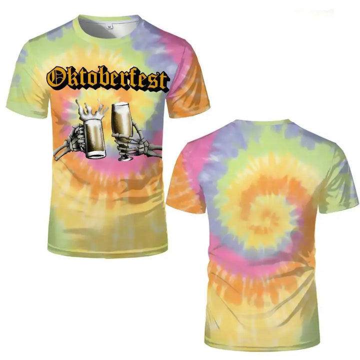 T-shirt with Skeleton Design – ProstGeist Oktoberfest 2025