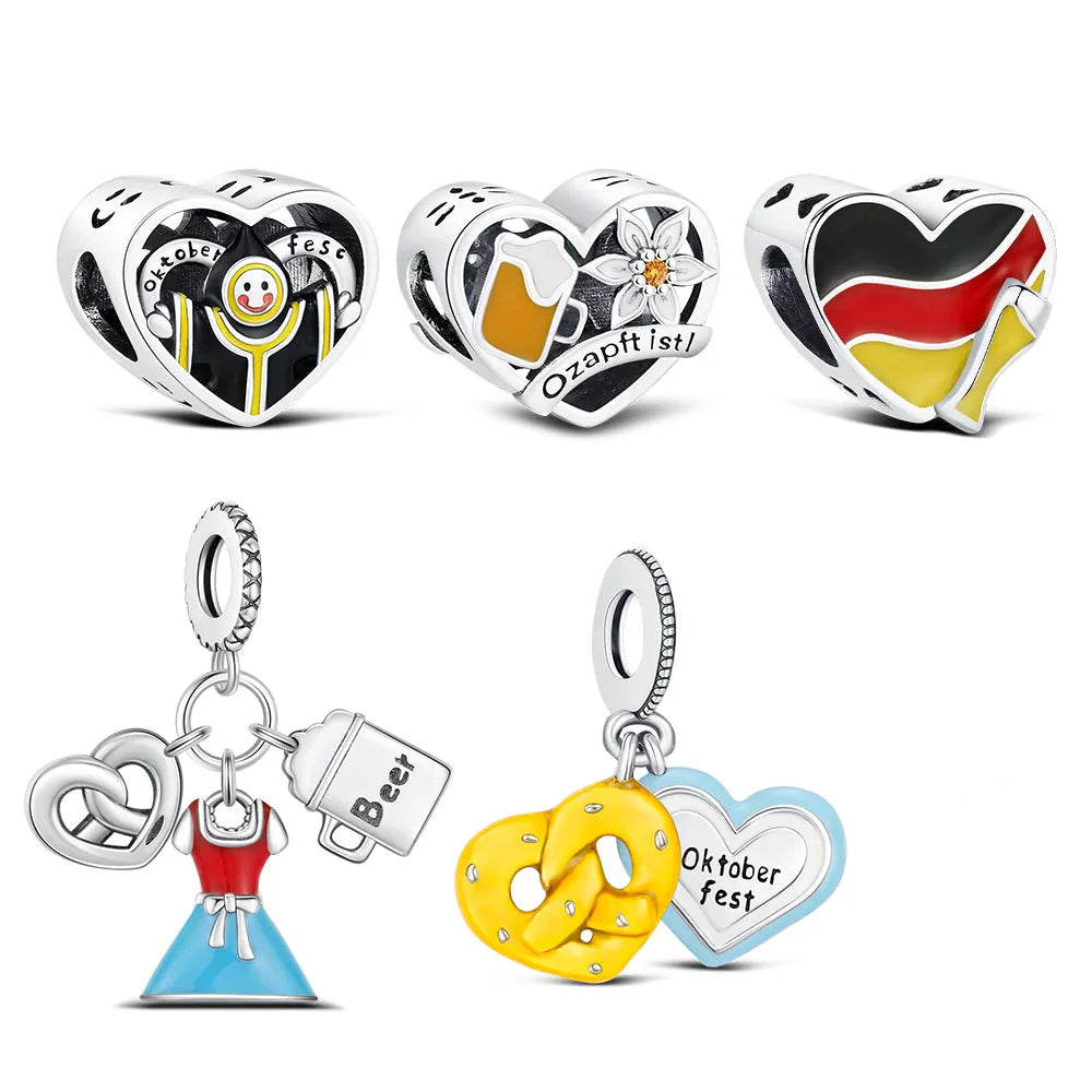 Silver Bracelet Charms – HeartGlow Oktoberfest 2025