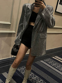 Glitrende paljettblazer - Celeste