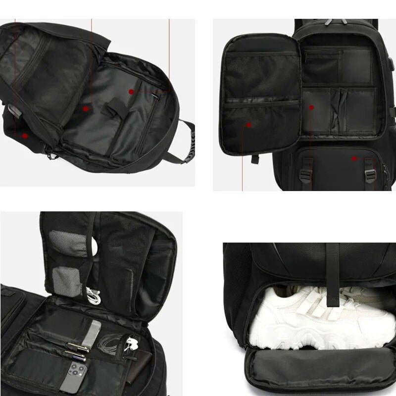 Rucksack mit USB-Anschluss und großer Kapazität (50-80L) – UrbanTrail