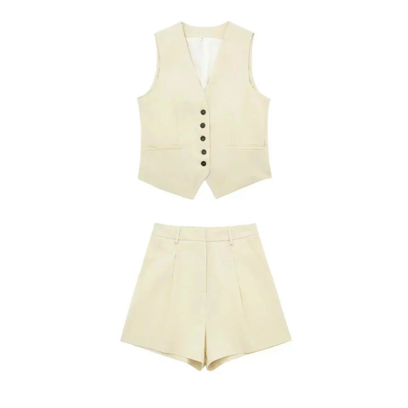 Two-piece summer outfit with vintage top – Amaya