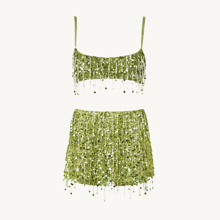 Sequin Tassel Bikini Set – Riviera