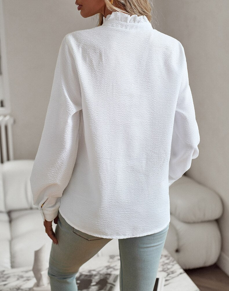 Trendy Striped Women's Blouse – Elise