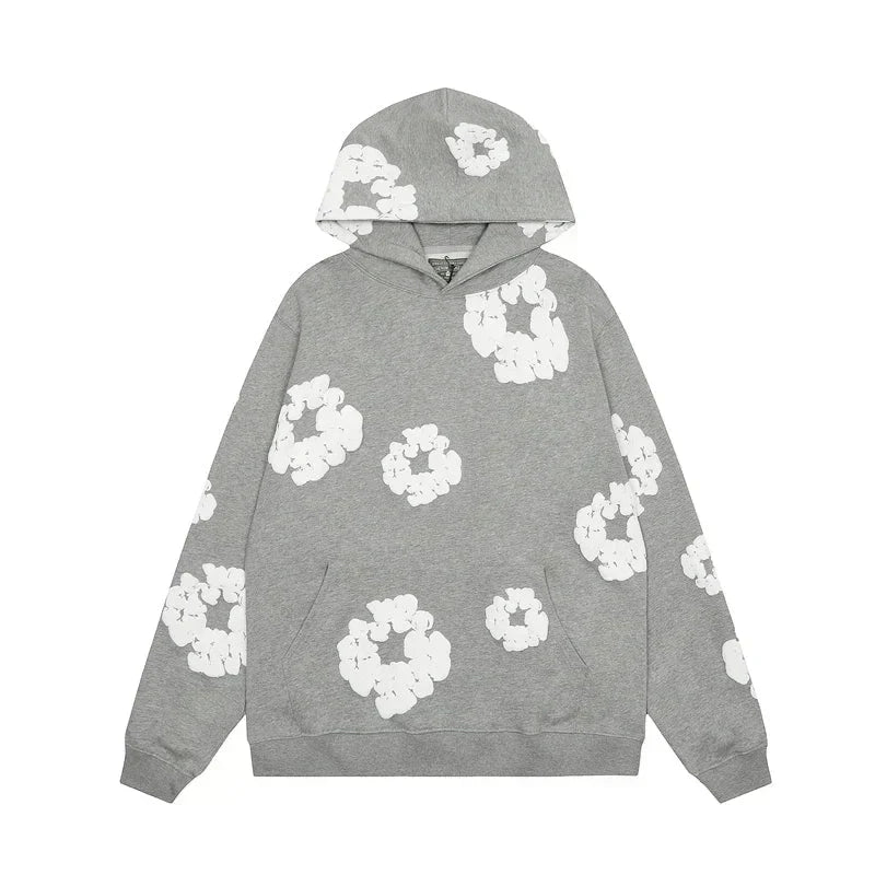 Casual Women's Hoodie with Floral Pattern - Amara