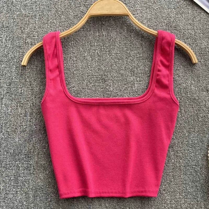 Seamless Crop Top in Solid Color – Zayra