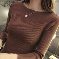 Women's knitted sweater with boat neckline – Maris