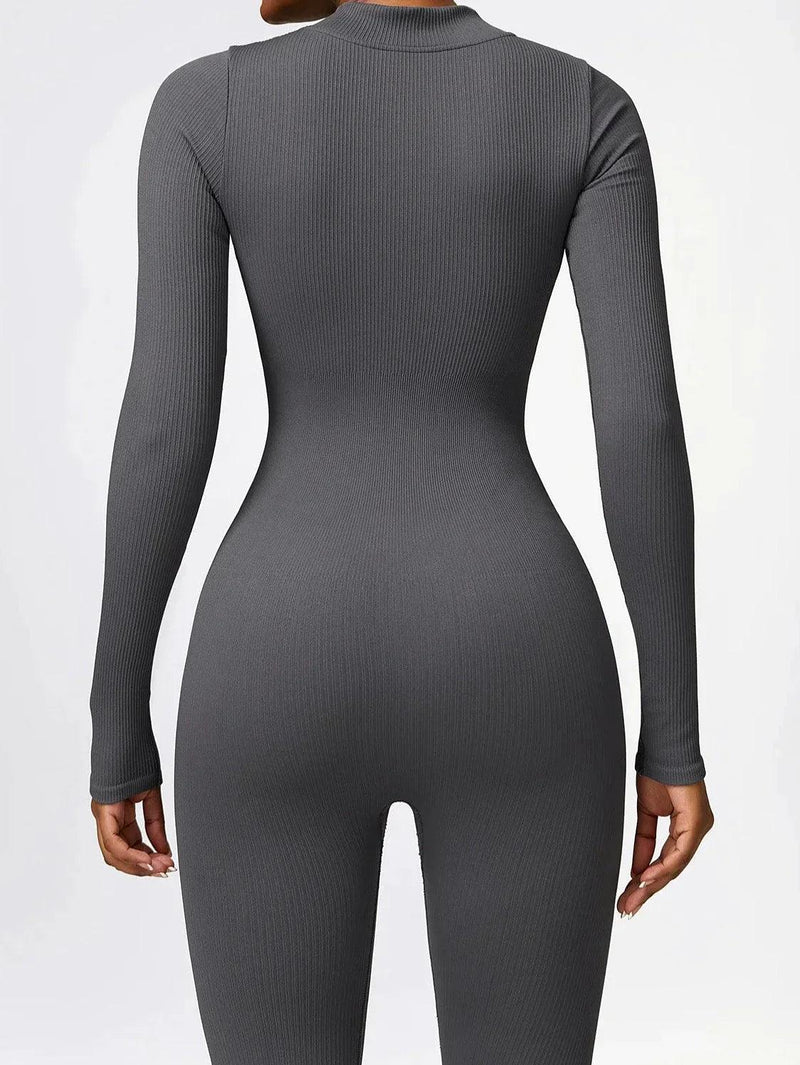 Luxurious full-body romper with long sleeves - Lisa