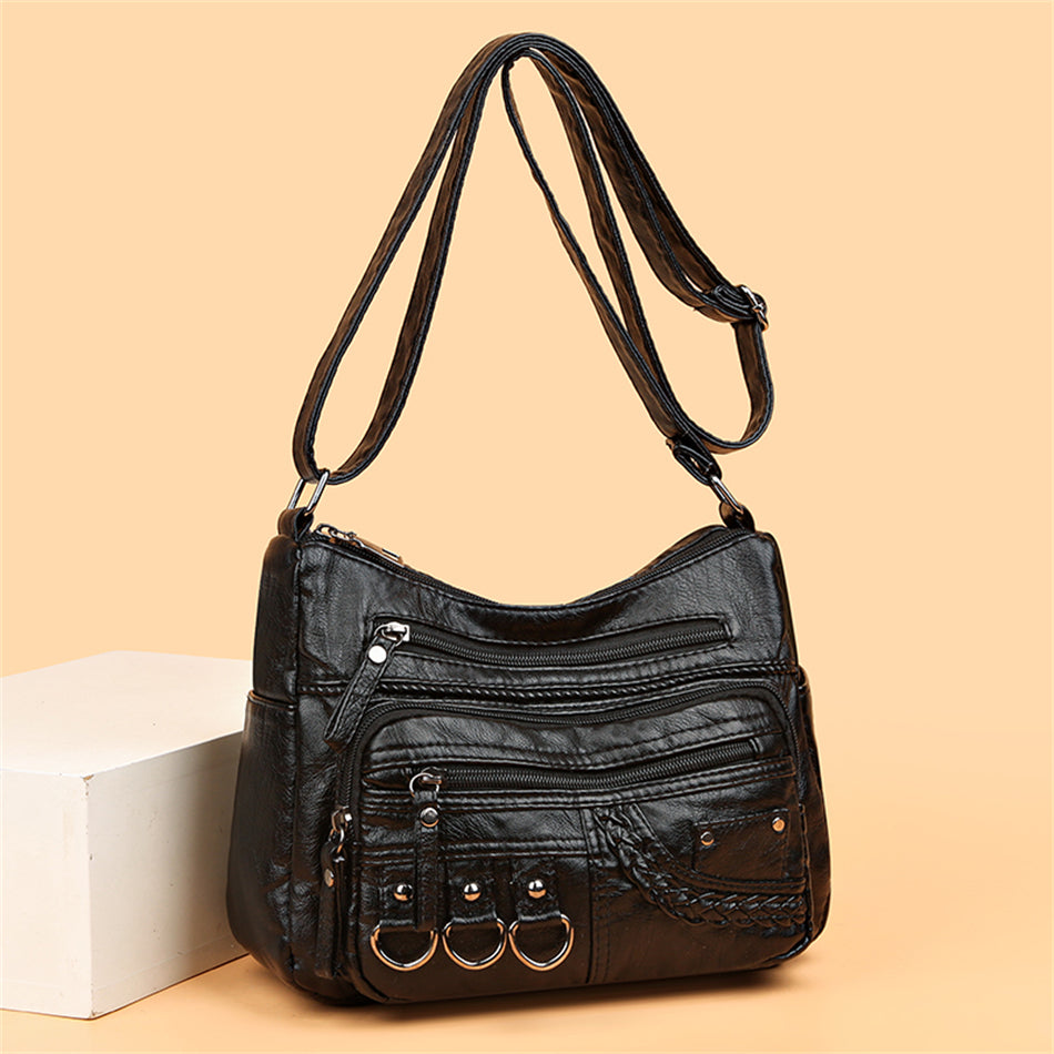 Bolso de mano vintage de cuero para mujer – Isabella