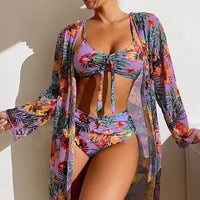 Bikinisæt med høj talje og cover-up – Amira