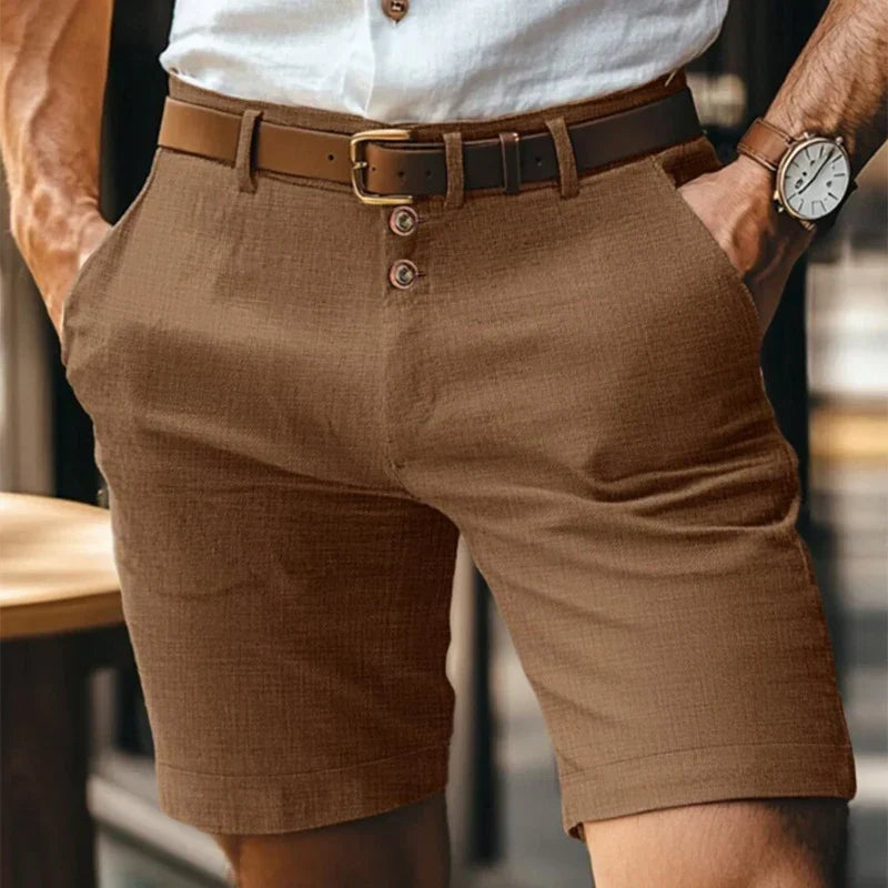 Breathable & Vintage Slim-Fit Summer Shorts Men – Lennart