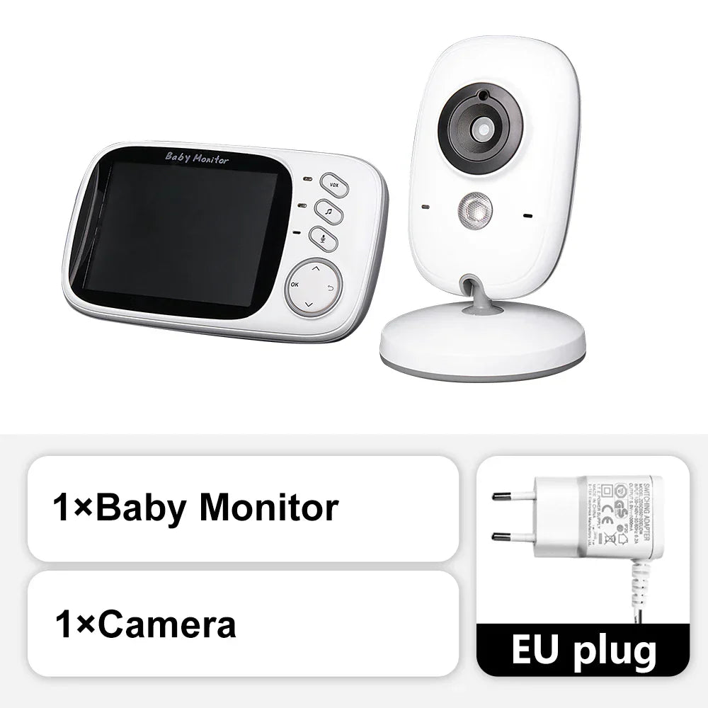 3,5-Zoll Video-Babyphone mit Nachtsicht, Temperaturanzeige und Gegensprechanlage