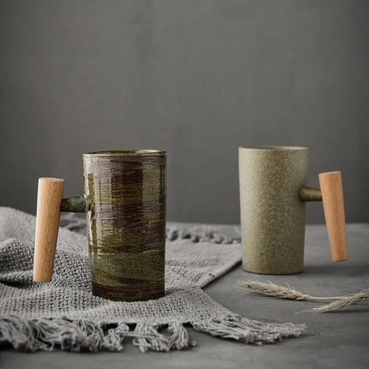 Nordisk latte-kop med jordforbundet design – NatureSip