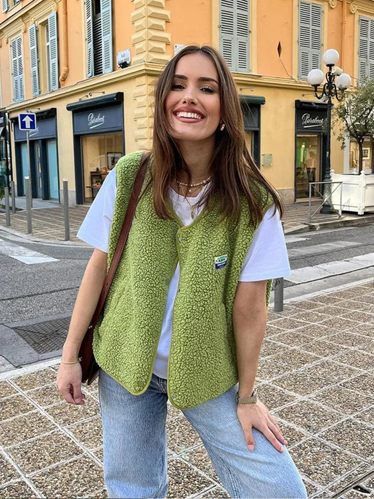 Warm & Comfortable V-Neck Vest for Women - Alina