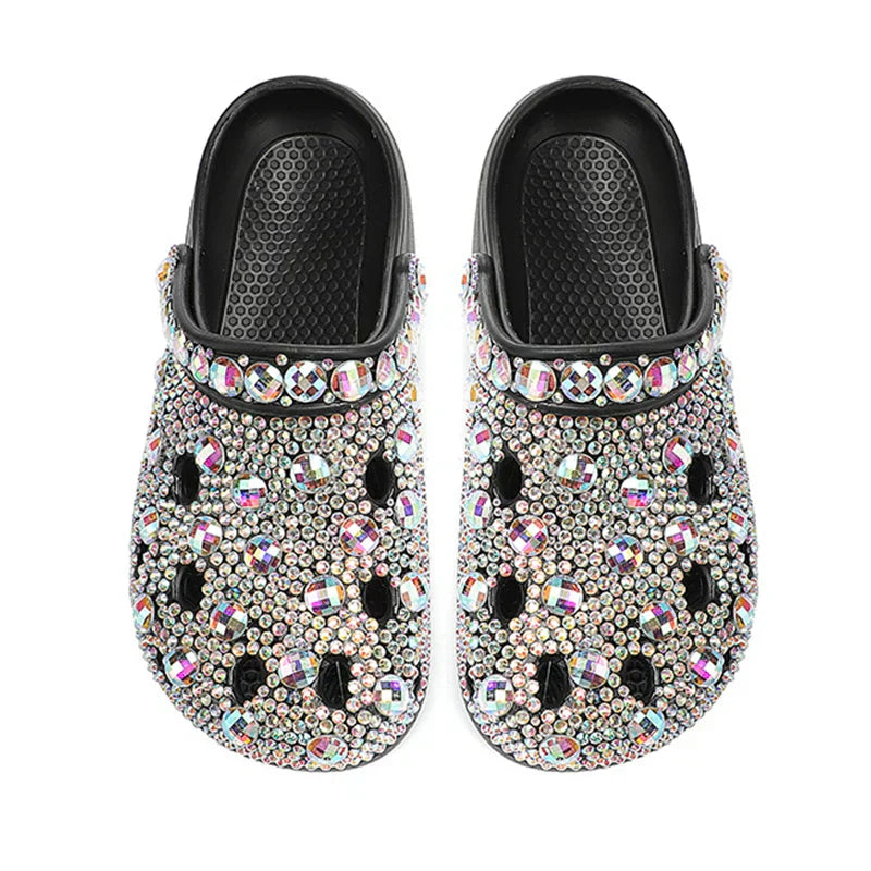 Crystal-Embellished Summer Women's Slip-Ons Made of EVA – Alviera