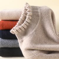 Comfortable Women's Cashmere Turtleneck Sweater – Aurélie